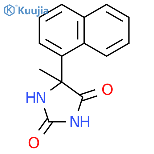 5-Methyl-5-(naphthalen-1-yl)imidazolidine-2,4-dione structure