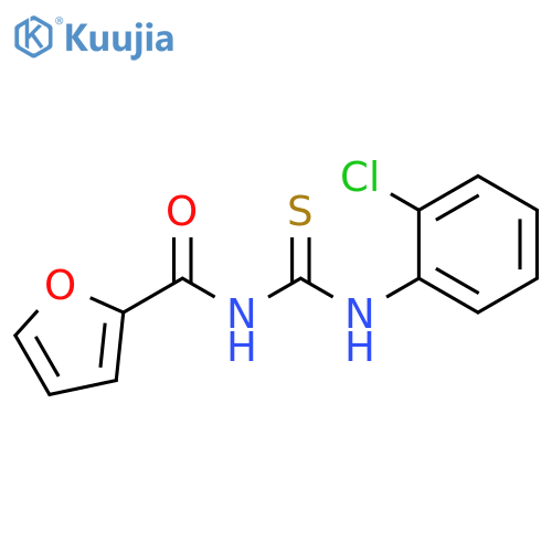 2-Furancarboxamide, N-[[(2-chlorophenyl)amino]thioxomethyl]- structure