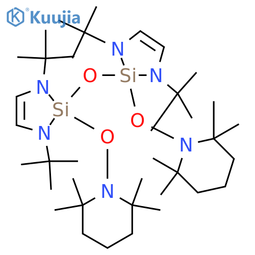 Piperidine,1,1'-[oxybis[[1,3-bis(1,1-dimethylethyl)-1,3-diaza-2-silacyclopent-4-en-2-ylidene]oxy]]bis[2,2,6,6-tetramethyl- structure