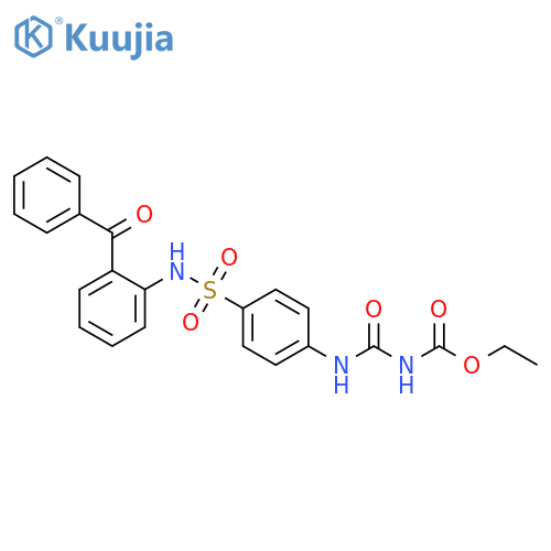 Carbamic acid, [[[4-[[(2-benzoylphenyl)amino]sulfonyl]phenyl]amino]carbonyl]-, ethyl ester (9CI) structure