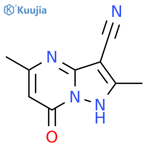 2,5-Dimethyl-7-oxo-4,7-dihydropyrazolo1,5-apyrimidine-3-carbonitrile structure