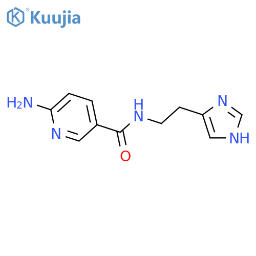 3-Pyridinecarboxamide, 6-amino-N-[2-(1H-imidazol-4-yl)ethyl]- structure