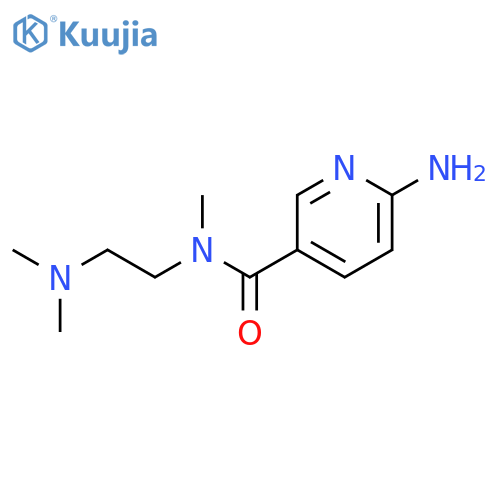 3-Pyridinecarboxamide, 6-amino-N-[2-(dimethylamino)ethyl]-N-methyl- structure