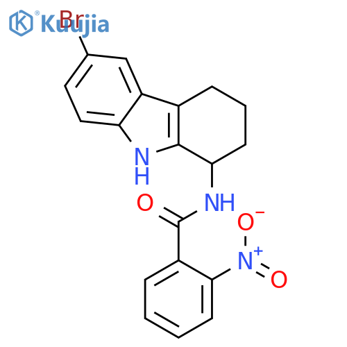 Benzamide, N-(6-bromo-2,3,4,9-tetrahydro-1H-carbazol-1-yl)-2-nitro- structure