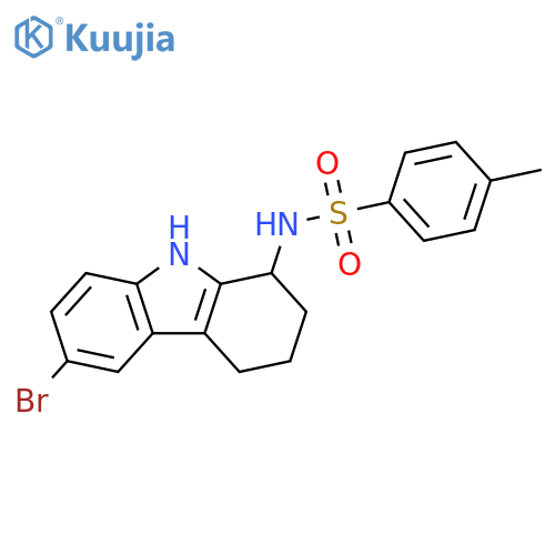 Benzenesulfonamide, N-(6-bromo-2,3,4,9-tetrahydro-1H-carbazol-1-yl)-4-methyl- structure