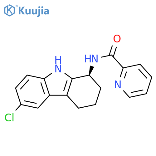 2-Pyridinecarboxamide,N-[(1S)-6-chloro-2,3,4,9-tetrahydro-1H-carbazol-1-yl]- structure