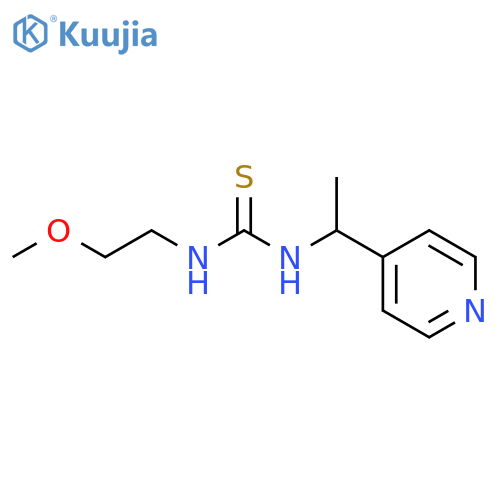 1-(2-Methoxy-ethyl)-3-(1-pyridin-4-yl-ethyl)-thiourea structure