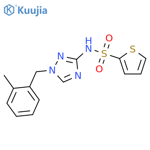N-[1-(2-methylbenzyl)-1H-1,2,4-triazol-3-yl]thiophene-2-sulfonamide structure