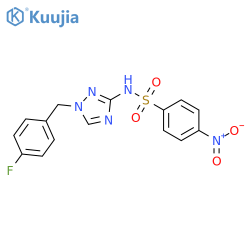 N-[1-(4-Fluoro-benzyl)-1H-[1,2,4]triazol-3-yl]-4-nitro-benzenesulfonamide structure