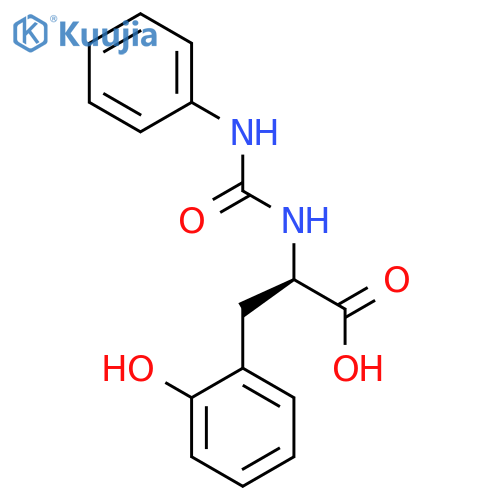 D-Phenylalanine, 2-hydroxy-N-[(phenylamino)carbonyl]- structure
