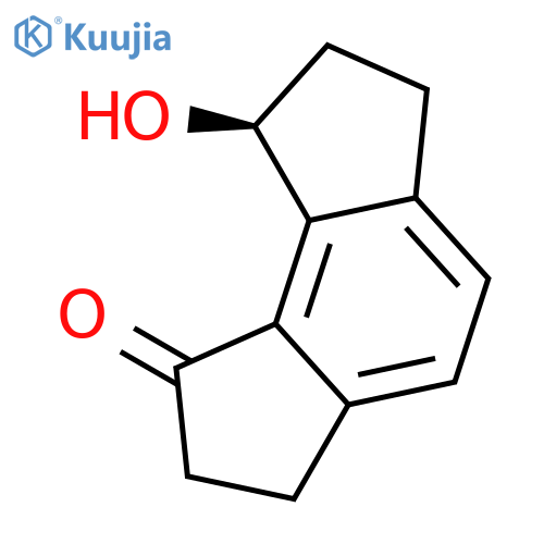 as-Indacen-1(2H)-one, 3,6,7,8-tetrahydro-8-hydroxy-, (8S)- structure