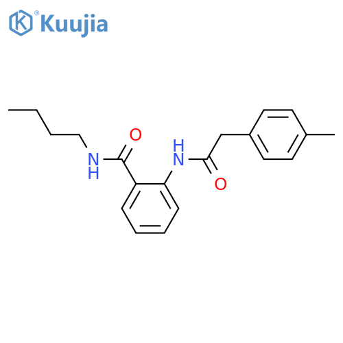 N-butyl-2-{[(4-methylphenyl)acetyl]amino}benzamide structure