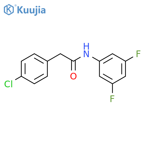 2-(4-chlorophenyl)-N-(3,5-difluorophenyl)acetamide structure