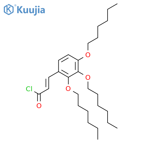 2-Propenoyl chloride, 3-[2,3,4-tris(hexyloxy)phenyl]- structure