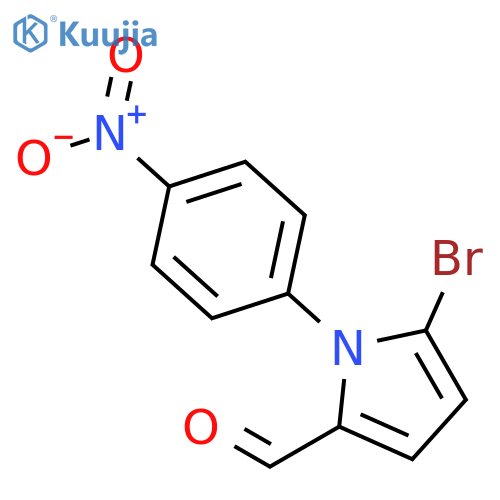 1H-Pyrrole-2-carboxaldehyde, 5-bromo-1-(4-nitrophenyl)- structure