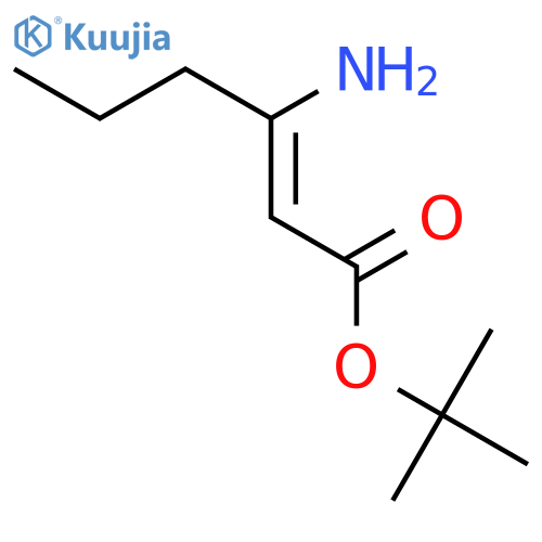 2-HEXENOIC ACID, 3-AMINO-, 1,1-DIMETHYLETHYL ESTER, (Z)- structure