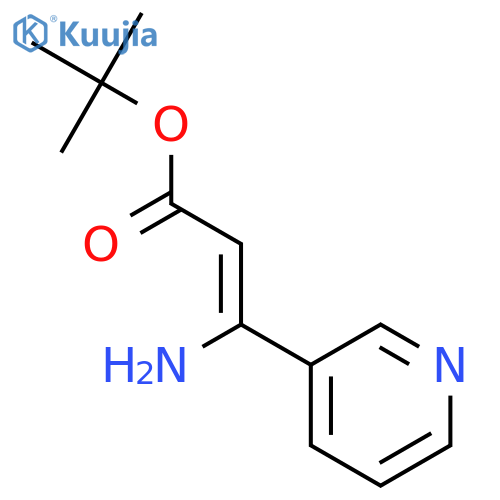 2-Propenoic acid, 3-amino-3-(3-pyridinyl)-, 1,1-dimethylethyl ester, (Z)- structure
