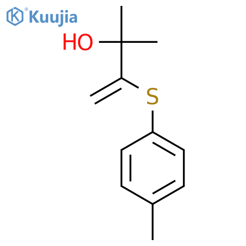 3-Buten-2-ol, 2-methyl-3-[(4-methylphenyl)thio]- structure