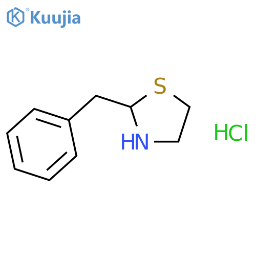 THIAZOLIDINE, 2-(PHENYLMETHYL)-, HYDROCHLORIDE structure
