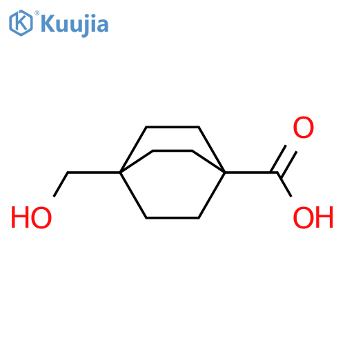 4-(Hydroxymethyl)bicyclo2.2.2octane-1-carboxylic acid structure