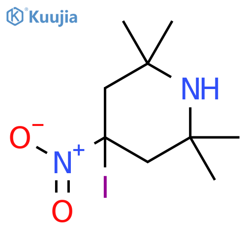 Piperidine, 4-iodo-2,2,6,6-tetramethyl-4-nitro- structure