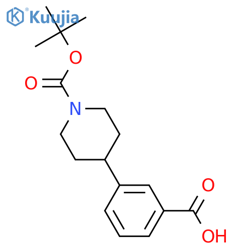 3-(1-tert-butoxycarbonyl-4-piperidyl)benzoic acid structure