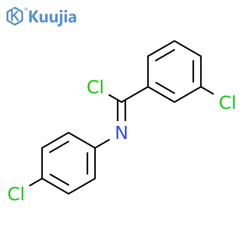 Benzenecarboximidoyl chloride, 3-chloro-N-(4-chlorophenyl)- structure
