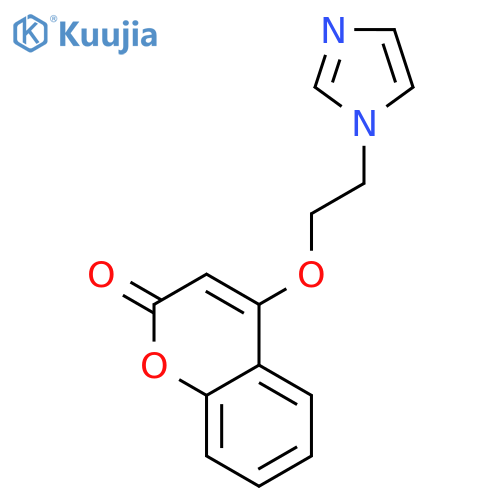 2H-1-Benzopyran-2-one, 4-[2-(1H-imidazol-1-yl)ethoxy]- structure