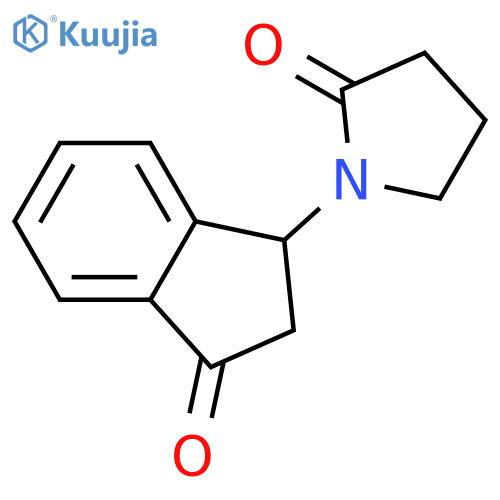 2-Pyrrolidinone, 1-(2,3-dihydro-3-oxo-1H-inden-1-yl)- structure