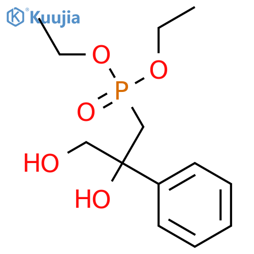 Phosphonic acid, [(2R)-2,3-dihydroxy-2-phenylpropyl]-, diethyl ester structure