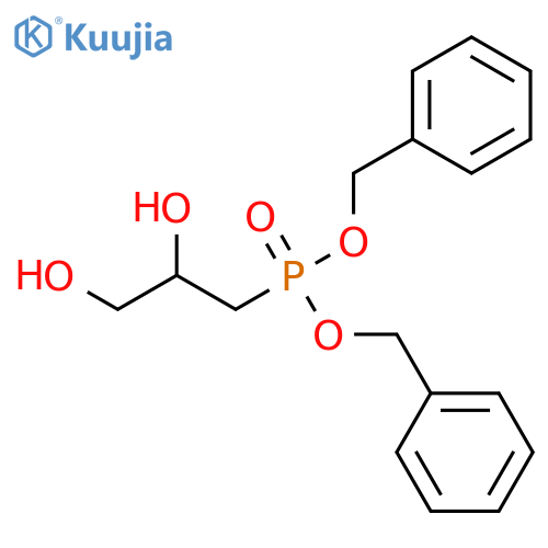 Phosphonic acid, [(2R)-2,3-dihydroxypropyl]-, bis(phenylmethyl) ester structure