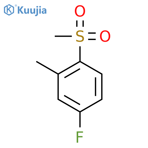 4-Fluoro-2-methyl-1-(methylsulfonyl)benzene structure