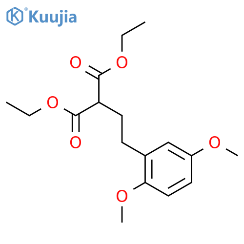 Propanedioic acid, [2-(2,5-dimethoxyphenyl)ethyl]-, diethyl ester structure