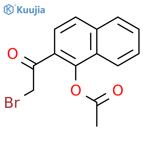 Ethanone, 1-[1-(acetyloxy)-2-naphthalenyl]-2-bromo- structure