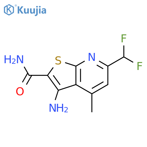 3-amino-6-(difluoromethyl)-4-methylthieno2,3-bpyridine-2-carboxamide structure