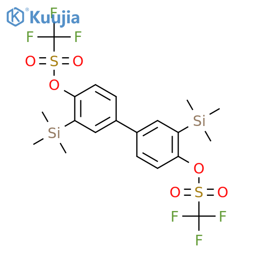 3,3'-Bis(trimethylsilyl)biphenyl-4,4'-diyl Bis(trifluoromethanesulfonate) structure