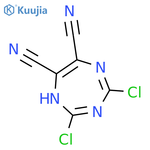1H-1,3,5-Triazepine-6,7-dicarbonitrile, 2,4-dichloro- structure