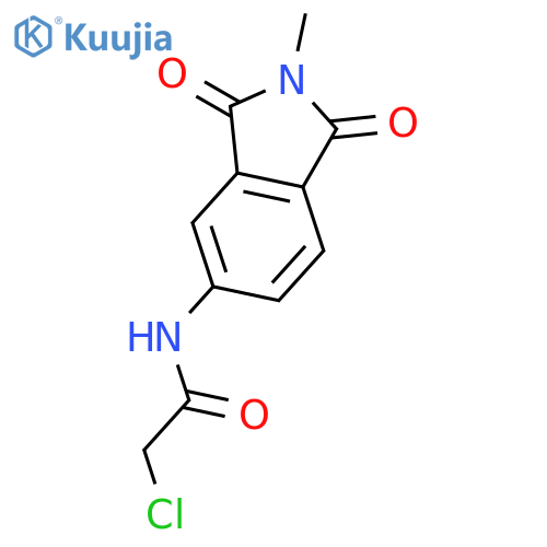 2-chloro-N-(2-methyl-1,3-dioxo-2,3-dihydro-1H-isoindol-5-yl)acetamide structure