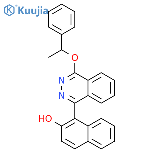 2-Naphthalenol, 1-[4-[(1R)-1-phenylethoxy]-1-phthalazinyl]- structure