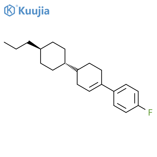 BENZENE, 1-FLUORO-4-[4-(TRANS-4-PROPYLCYCLOHEXYL)-1-CYCLOHEXEN-1-YL]- structure