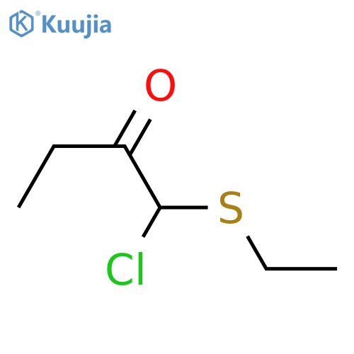 2-Butanone,1-chloro-1-(ethylthio)- structure