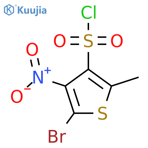 5-Bromo-2-methyl-4-nitrothiophene-3-sulfonyl chloride structure