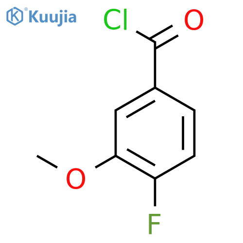 Benzoyl chloride, 4-fluoro-3-methoxy- structure