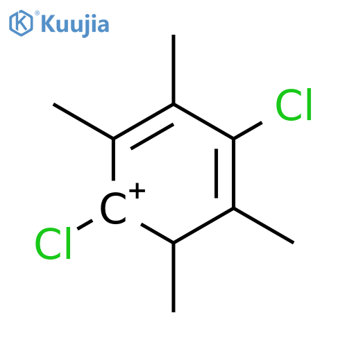 Cyclohexadienylium, 1,4-dichloro-2,3,5,6-tetramethyl- structure