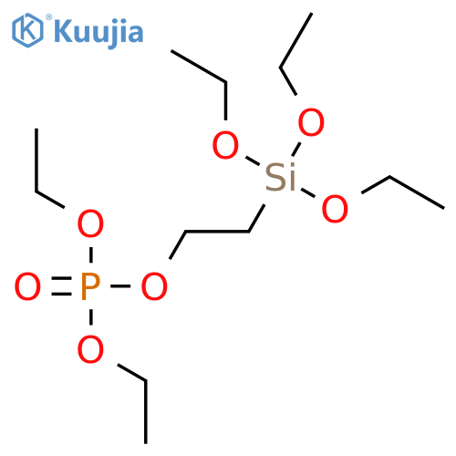 Phosphoric acid, diethyl 2-(triethoxysilyl)ethyl ester structure