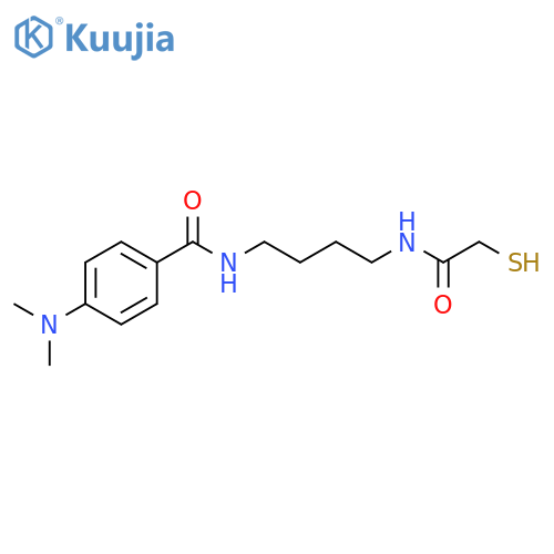 Benzamide, 4-(dimethylamino)-N-[4-[(mercaptoacetyl)amino]butyl]- structure