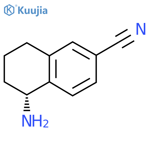 (R)-5-amino-5,6,7,8-tetrahydronaphthalene-2-carbonitrile hydrochloride structure