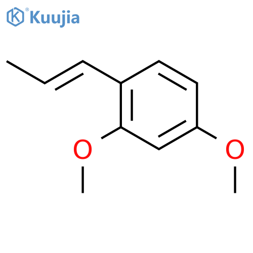 2,4-dimethoxy-1-[(1E)-prop-1-en-1-yl]benzene structure