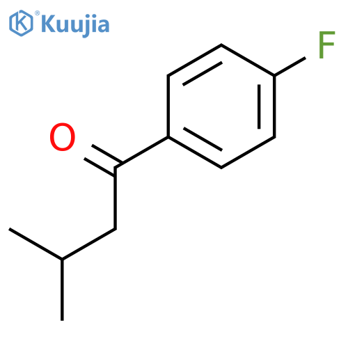 1-(4-fluorophenyl)-3-methylbutan-1-one structure