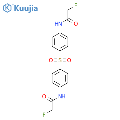 Acetamide, N,N'-(sulfonyldi-4,1-phenylene)bis[2-fluoro- structure